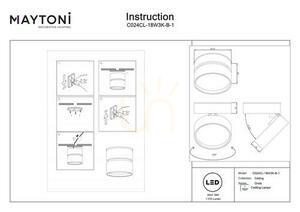 Plafond ONDA C024CL-18W3K-B-1 Maytoni small 7