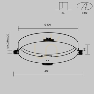 Accessories for DLA032-TRS45-W Maytoni Maytoni recessed lamp small 7