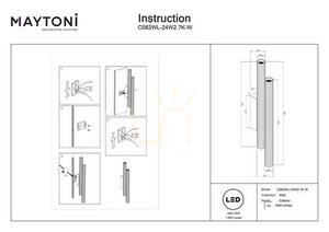 Wall lamp CALIPSO C082WL-24W2.7K-W Maytoni small 5