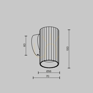 CALIPSO wall lamp C106WL-01-GU10-BS Maytoni small 5