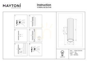CALIPSO wall lamp C106WL-02-GU10-B Maytoni small 4