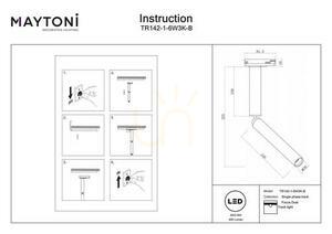 FOCUS DUAL busbar spotlight TR142-1-6W3K-B Maytoni small 8