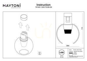 BUBBLE TR148-1-3W2.7K-BS-DE bus light Maytoni small 7