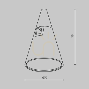 KEILA TR146-1-5W2.7K-BS-DE bus light Maytoni small 8