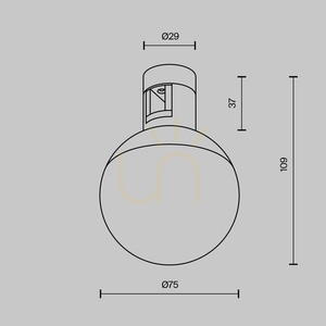 LUNA rail lamp TR149-1-5W2.7K-BS-DE Maytoni small 8