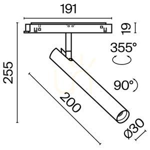 FOCUS T TR141-2-6W3K-M-W busbar spotlight Maytoni small 12