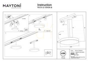 PLATO TR131-2-15W3K-B busbar spotlight Maytoni small 7