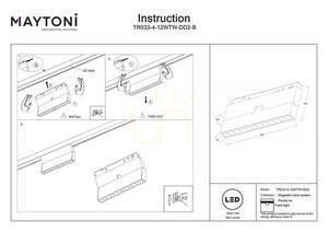 POINTS ROT busbar spotlight TR033-4-12WTW-DD2-B Maytoni small 8