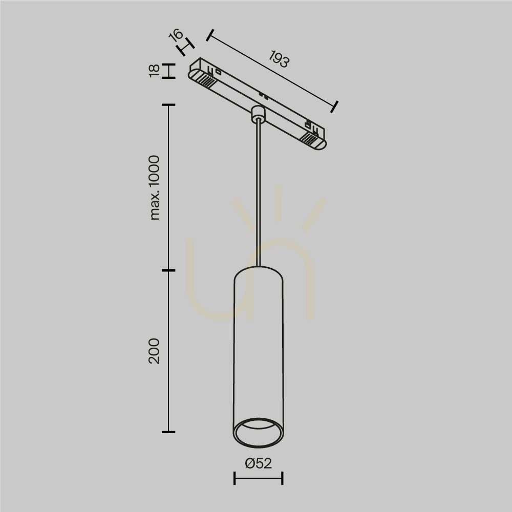 Preview FOCUS LED track pendant lamp TR041-4-12WTW-DD-W Maytoni FOCUS LED track pendant lamp TR041-4-12WTW-DD-W Maytoni