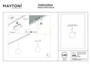 LUNA rail pendant lamp TR039-4-5WTW-DD2-B Maytoni small 5