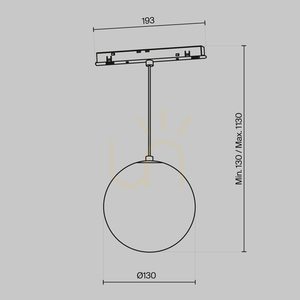 LUNA rail pendant lamp TR039-4-5WTW-DD2-B Maytoni small 6