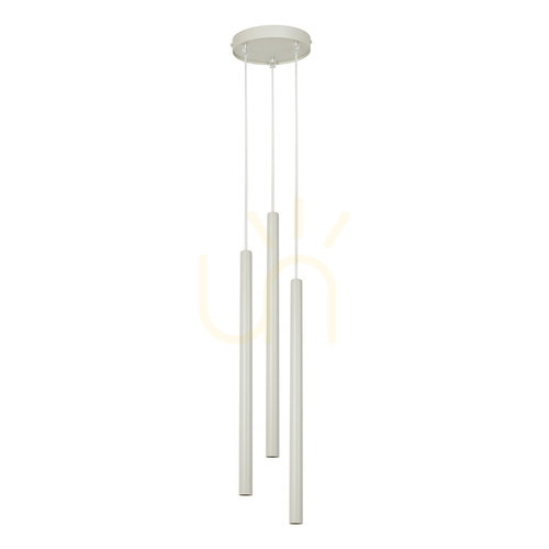 Check Sigma SOPEL 3-Light Grey Beige Pendant Lamp 41198