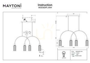 ANTIC pendant lamp MOD302PL-04W Maytoni small 5