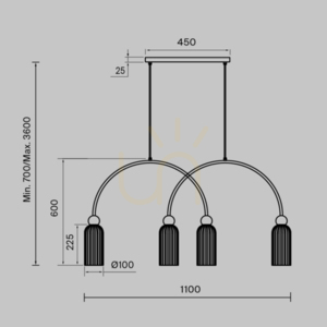 ANTIC pendant lamp MOD302PL-04W Maytoni small 6