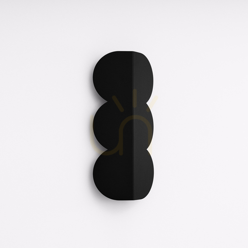 Check BISCUIT wall lamp black
