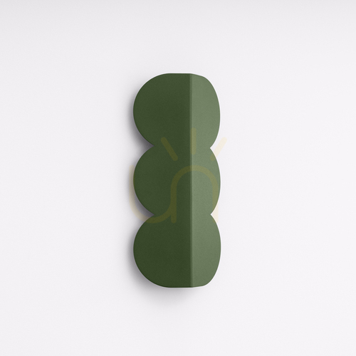 Check BISCUIT wall lamp olive green