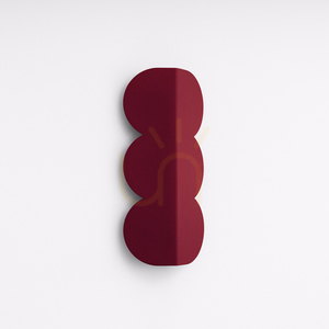 Wall lamp BISCUIT burgundy small 1