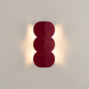 Wall lamp BISCUIT burgundy small 6