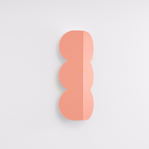 Check BISCUIT peach wall lamp
