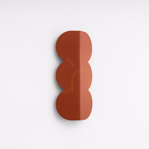 Check BISCUIT wall lamp ochre red