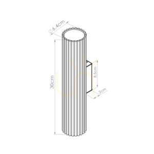 Wall lamp IVAR white LED 4000K small 1