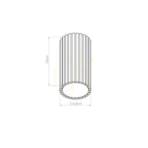 Plafond IVAR burgundy LED 4000K small 1