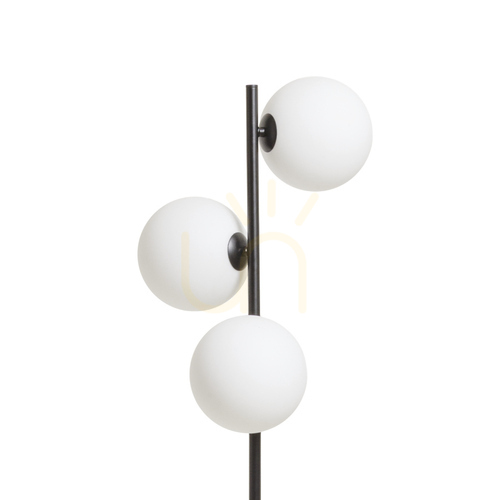 Check Rendl Etheria Black Opal Glass Floor Lamp 230 V Led G9 3x7 W.