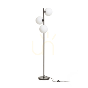 Rendl Etheria Black Opal Glass Floor Lamp 230 V Led G9 3x7 W. small 0