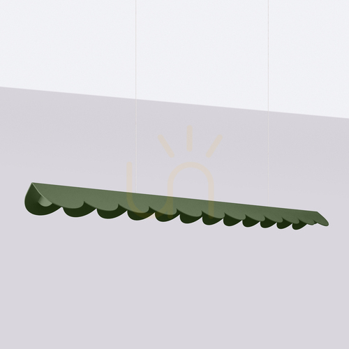 Check BISCUIT pendant lamp olive green LED 3000K