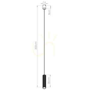 IVAR 1 black LED 3000K pendant lamp small 1