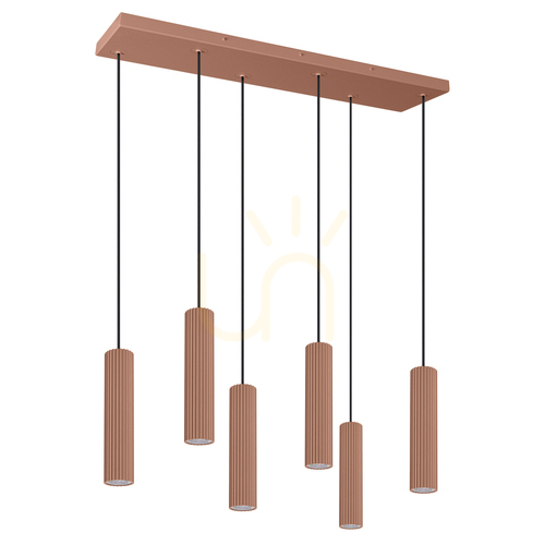 Check IVAR 6L mocca LED 3000K pendant lamp