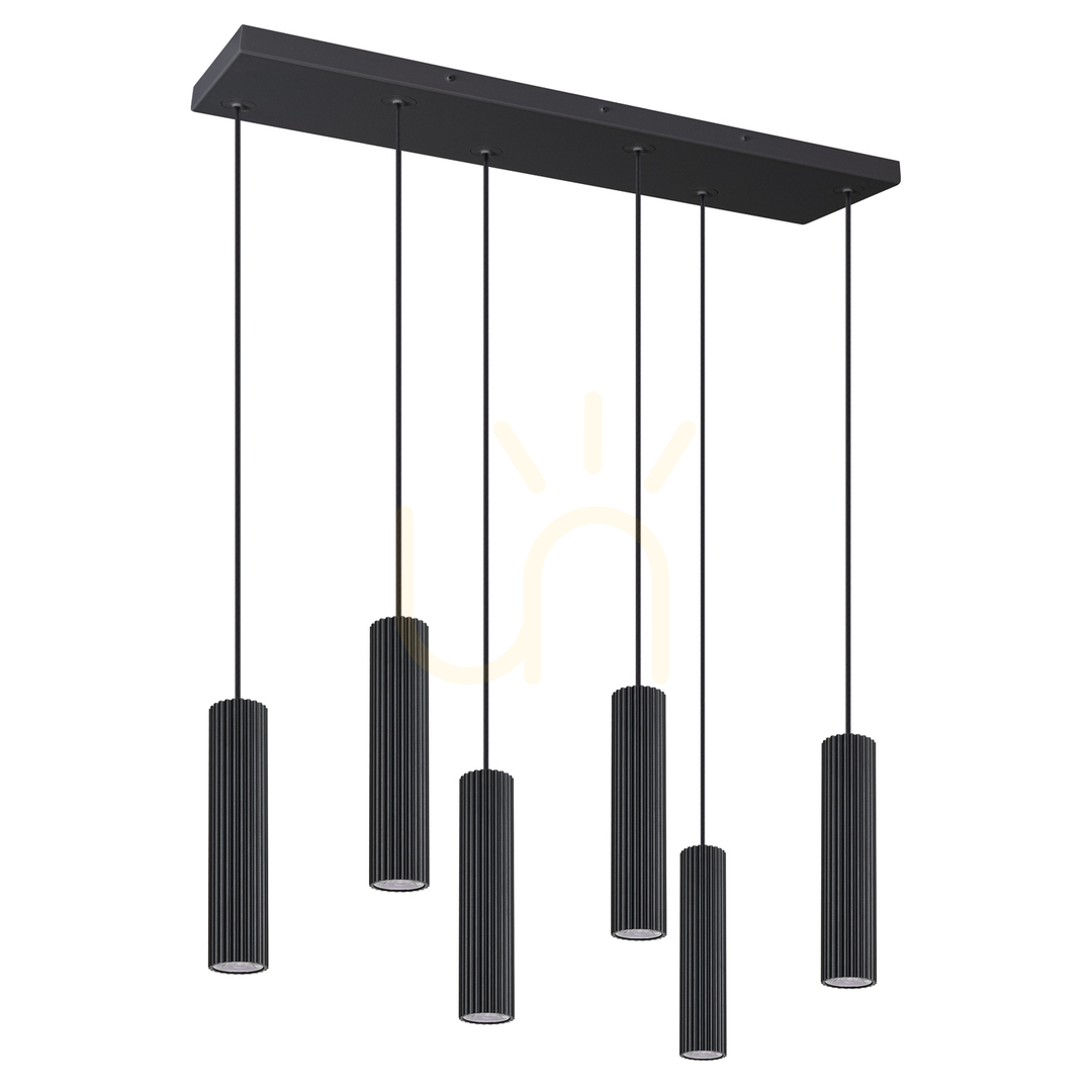 IVAR 6L schwarz LED 4000K Pendelleuchte