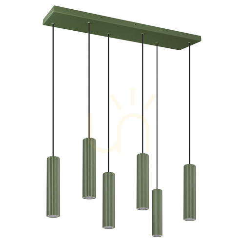 Check IVAR 6L pendant lamp olive green LED 4000K