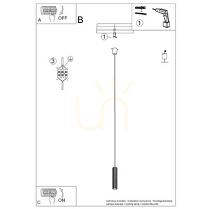 IVAR 1 burgundy LED 4000K pendant lamp small 2