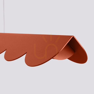 Thoro Biscuit Ochre Red LED Pendant Light 16 W 4000 K 131 cm small 4