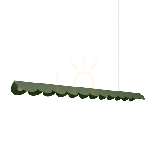 Check BISCUIT pendant lamp olive green LED 4000K