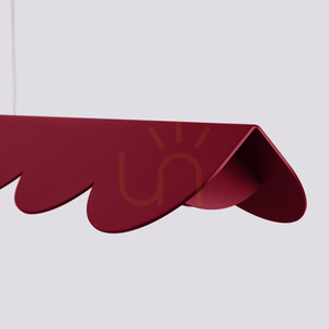 BISCUIT burgundy LED 4000K pendant lamp small 4