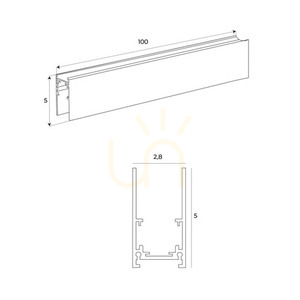 Lighting Rail Max Light MAX Micro11 Black 200 cm Aluminum NT0007 small 1