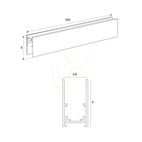 Check 90° Track Lighting Angle Bracket Max Light MAX NT0008 Black Aluminum