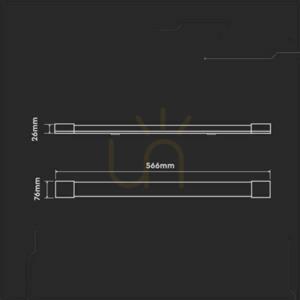 V-TAC 20W LED Surface-mounted linear luminaire 60cm 120Lm/W VT-8320 6500K 2400lm 3 Years Warranty small 4