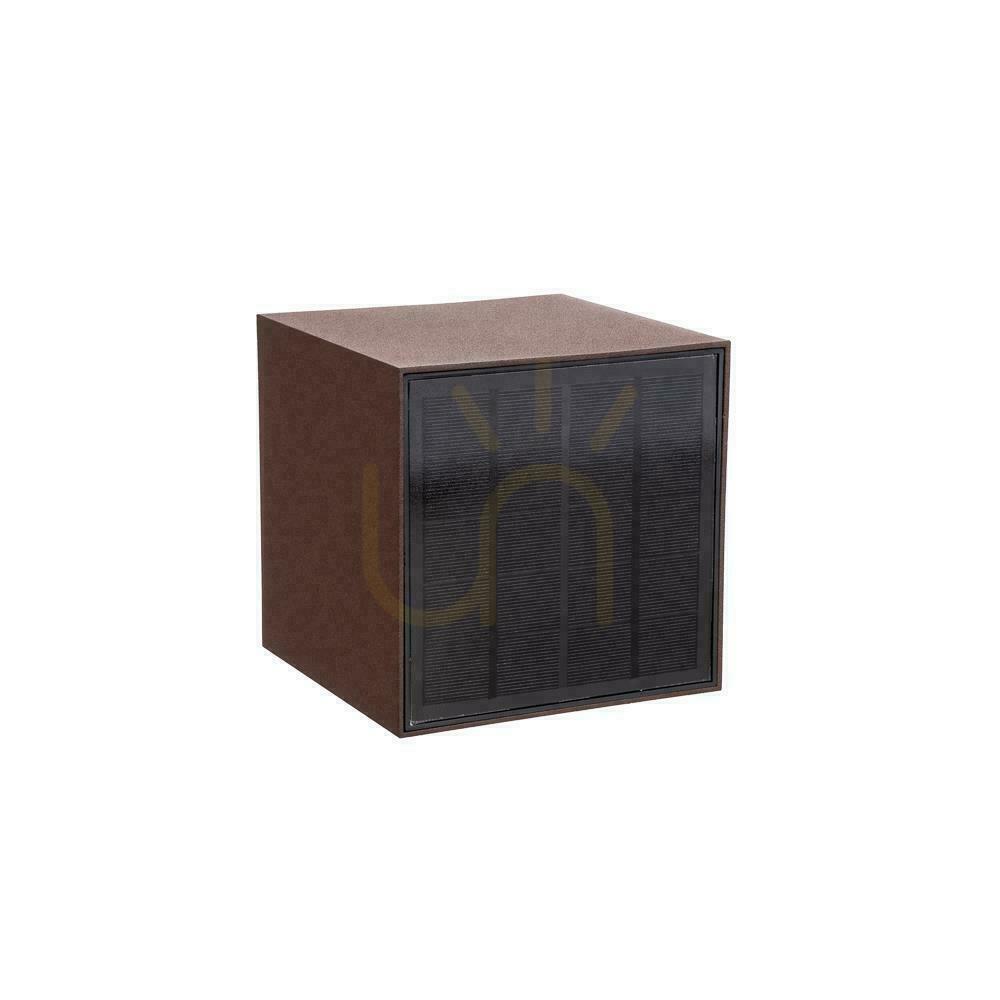 Preview V-TAC 9W LED COB Corten Bronze Cube 15x15cm IP65 Solar Wall Fixture VT-409CCT 3000K-4000K-5000K 800lm Motion Sensor V-TAC 9W LED COB Corten Bronze Cube 15x15cm IP65 Solar Wall Fixture VT-409CCT 3000K-4000K-5000K 800lm Motion Sensor