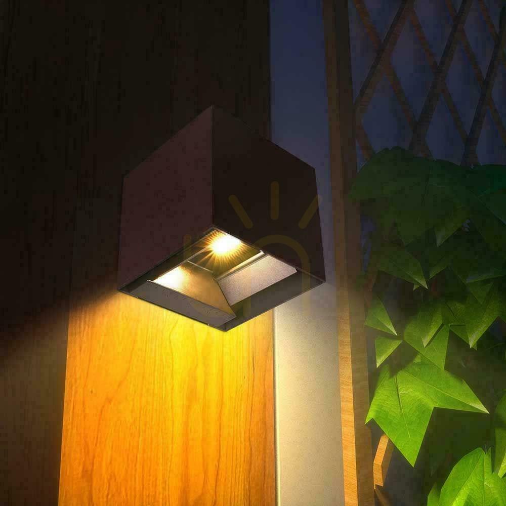 Preview V-TAC 9W LED COB Corten Bronze Cube 15x15cm IP65 Solar Wall Fixture VT-409CCT 3000K-4000K-5000K 800lm Motion Sensor V-TAC 9W LED COB Corten Bronze Cube 15x15cm IP65 Solar Wall Fixture VT-409CCT 3000K-4000K-5000K 800lm Motion Sensor
