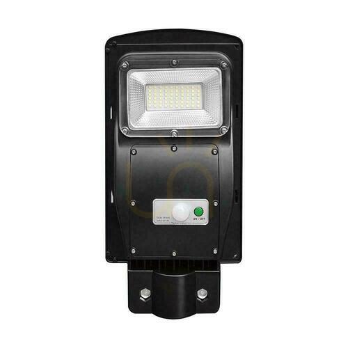Check Streetlight LED Solar V-TAC 6W Black VT-ST63W 6000K 800lm.