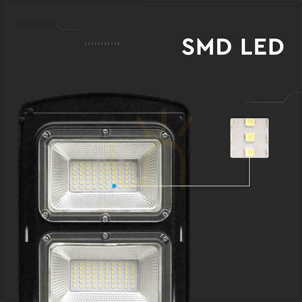 View Streetlight LED Solar V-TAC 12W Black VT-ST180W 6000K 1200lm floodlight. Streetlight LED Solar V-TAC 12W Black VT-ST180W 6000K 1200lm floodlight.