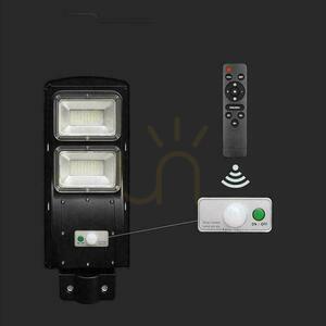 Streetlight LED Solar V-TAC 8W Black VT-ST120W 6000K 1000lm. small 3