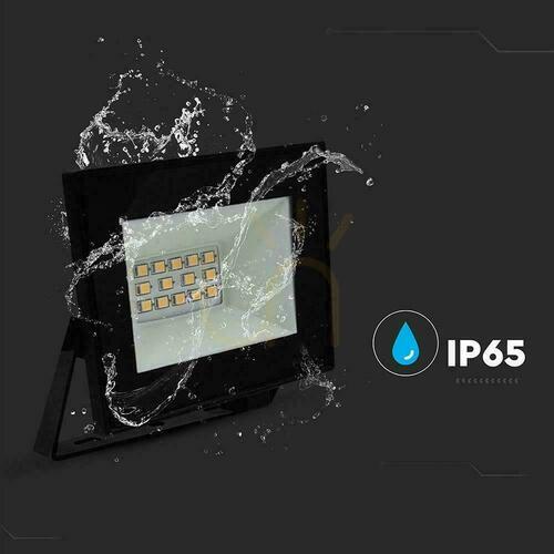 Check VT-44012 LED floodlight 10W 730lm 4000K IP65 black V-TAC