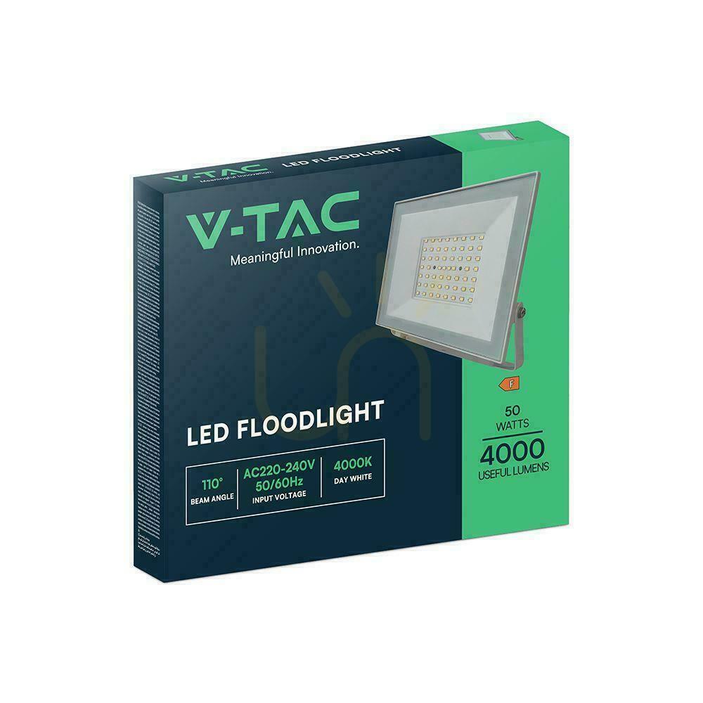 Preview V-TAC 50W LED SMD Projector 6500K White VT-44054 6500K 4000lm. V-TAC 50W LED SMD Projector 6500K White VT-44054 6500K 4000lm.