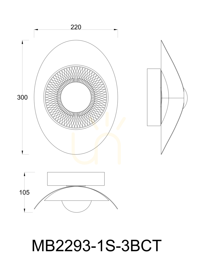 Preview Wall lamp Zuma Line DIOP MB2293-1S-3BCT black 1xLED Wall lamp Zuma Line DIOP MB2293-1S-3BCT black 1xLED
