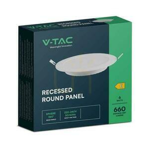 LED panel V-TAC Recessed Premium Downlight 6W Round fi120 VT-61006 6500K 660lm small 2