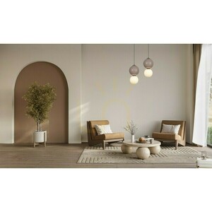 Italux Pieve LED Pendant Light 6W 3000K Brown and White Ø18 cm PND-95221-1M-BR small 2